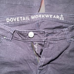Dovetail Workwear Anna task pant Dark Grey Canvas